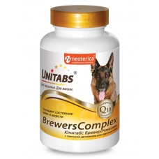 Юнитабс BrewersComplex с пивными дрожжами для крупных собак, уп. 100 таб.