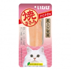 INABA лакомство для кошек Yakisasami куриное филе cо вкусом краба, 26 г