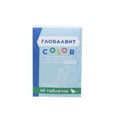 Глобалвит Color Мультивитаминное лакомство с таурином и вкусом форели для кошек 60 т 