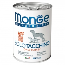 Monge Dog Monoprotein Solo консервы для собак паштет из индейки