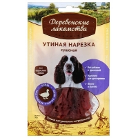 Деревенские лакомства. 100% Мяса Утиная нарезка сушеная для собак 90 гр.