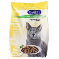 Dr. Cluader's cухой корм с КУРИЦЕЙ для кошек, 400 г