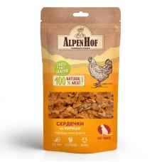 AlpenHof Лакомство Сердечки из курицы для кошек 50г, A601