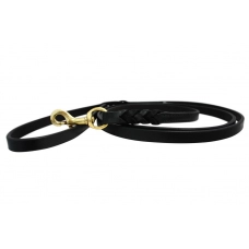 ANGEL Поводок для собак плетеный "Braided", черный, 183х2,5см