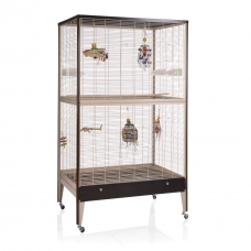 MONTANA Клетка для малых птиц "Happy Home 99 B", choco-vanile, 99х71х170см
