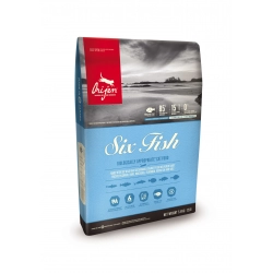 Orijen SIX FISH корм из 6-ти видов рыб для кошек и котят всех пород