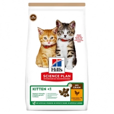 Беззлаковый сухой корм Hill's Science Plan No Grain для котят, с курицей, 1.5 кг