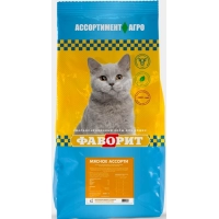 Фаворит сухой корм для кошек Мясное ассорти