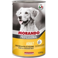 Morando Professional консервы для собак с кусочками Курица и Индейка